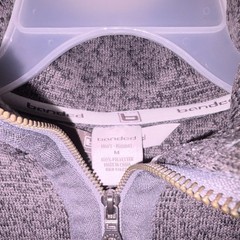 Banded Men’s Heathered Gray 1/4 Zip Mock Neck Sweatshirt M Polyester Knit
