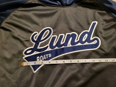 InPlay LUND BOATS Fishing Hoodie Sweatshirt Sz Large Microfiber Fleece Athletic
