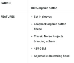 Norse Projects Vagn Classic Hoodie – Black Men’s Medium N20-1276