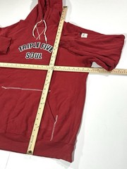Vintage 90s Triple Five Soul 555 Hoodie Sweatshirt Men XL Red Pullover Y2K Rare