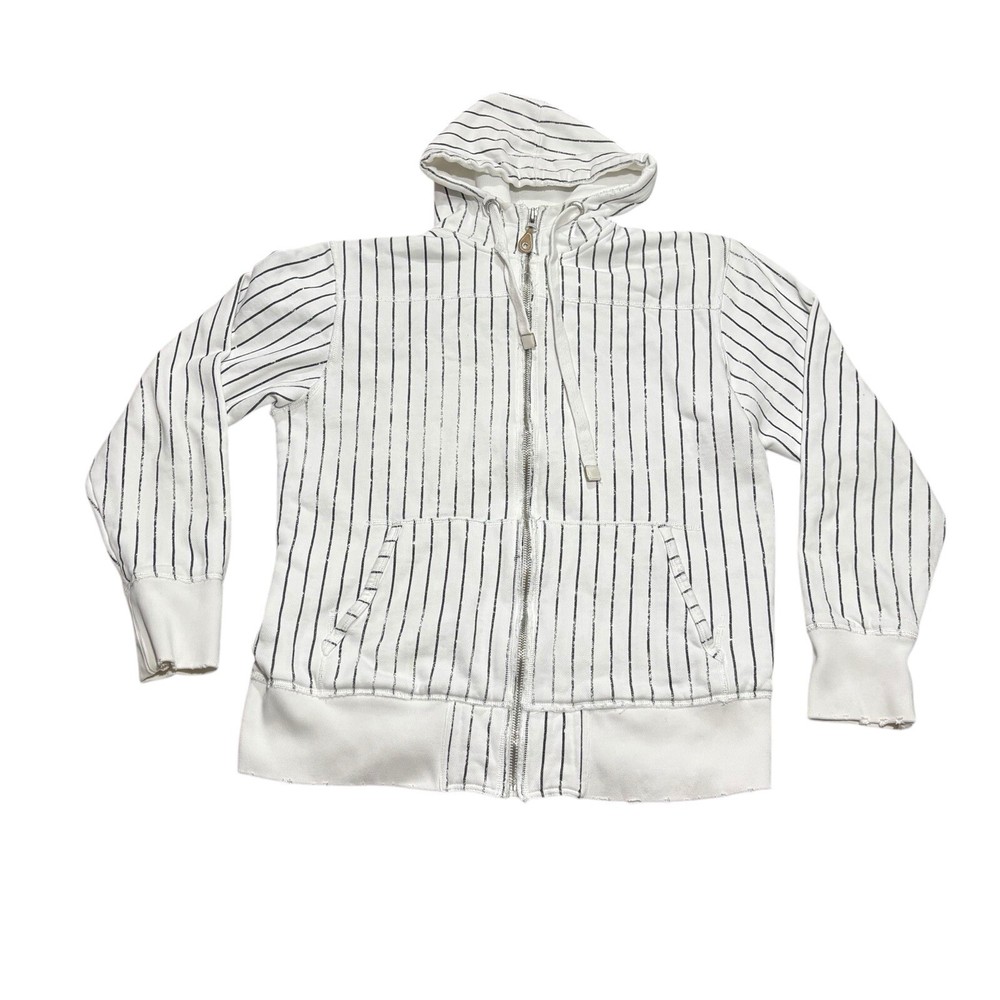 Vintage Triple Five Soul Hoodie Mens 2XL White Stripes Hip Hop Streetwear Y2K