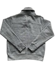 Marc Ecko Sweatshirt Mens Medium Gray Black Pullover Shawl Collar Streetwear