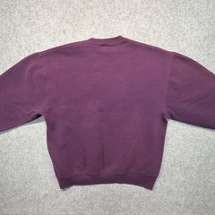 Vintage Russell Athletic Sweatshirt Mens L Blank Plum Crewneck Made In USA 90s