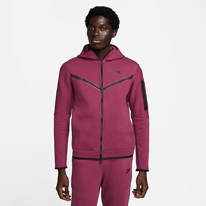Nike Tech Fleece Windrunner Hoodie Rosewood Plum Purple Red CU4489-653 LARGE