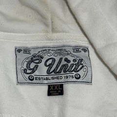 Vintage G-Unit Mens Full Zip Hoodie White Skull Crown XXL Y2K Streetwear READ