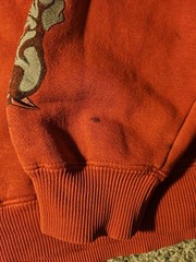 Vintage JNCO Jeans Sweatshirt Hoodie Bulldog Logo Size Youth Large Red 90’s