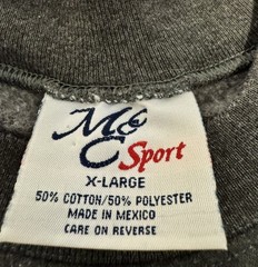 Vintage Fishing “Just Hook It” Men’s XL Grey Long Sleeve Sweatshirt Crewneck VTG
