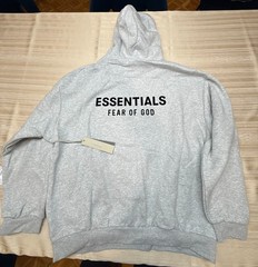 Fear of God Essentials Hoodie Light Heather 192HO246258 100% authentic