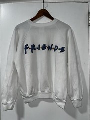 VTG 1995 Friends TV Show Promo White Crewneck Sweatshirt 90s Men’s Size (XL)