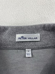 Peter Millar 1/4 Zip Sweater Men’s L Gray Rayon Fleece Outdoors Pullover Golf