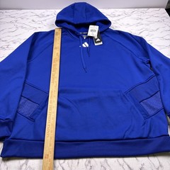 NEW Adidas Men Essentials Royal Blue Fleece Aero ready Hoodie Size 2XL GV5294