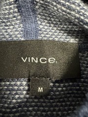 Vince Wool Cashmere Hoodie Men’s Medium Long Sleeve Hooded Sweater Blue EUC