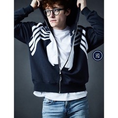Spider-Man Venom Symbiote Team Liquid Marvel Zip Hoodie Navy XXS NWT