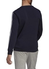adidas Essentials Crew Mens Size Large Classic 3 Stripes Sweatshirt Legend Ink