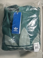 adidas men Adicolor Classics Trefoil Hoodie Collegiate Green Size XL – NEW