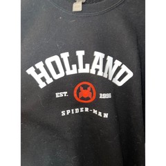 Gildan Tom Holland Spider-Man Est 1996 Black Graphic Crewneck Sweatshirt Large