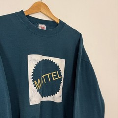 Vintage 90s Mattel Toy Company Embroidered Pullover Sweatshirt Green XL Barbie