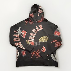 Nike Air Jordan Brooklyn Fleece Chicago Bulls Hoodie Men’s Large All Over Print