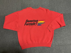 United Colors of Benetton Formula 1 Racing Team Sweatshirt Size M Italy Vintage