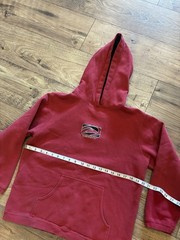 Vintage Y2K Quiksilver Red Hoodie Skate Surf Grunge Size Small