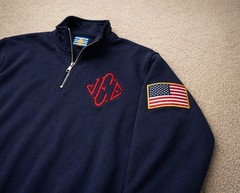 NEW JE Quarter Zip SWEATER Blue USA 1/4 ZIP JEE Sweatshirt USA SELLER Size 2XL