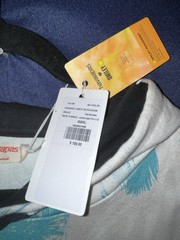 Havaianas x Smiley Blue/White Tie-Dye Pullover Hoodie Pockets GG/XL