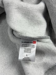 Quiksilver Men Size Large Pullover Hoodie Sweatshirt Light Heather Gray New L