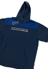 NEW New Balance TCS New York City Marathon 2025 Short Sleeve Hoodie Galaxy Blue