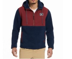 Hurley Men’s Half Zip Sherpa Hoodie Anorak Long Sleeve Size Large NEW