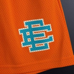 EE Eric Emanuel Basic Short Orange with Aqua Blue Logo Size XXL ✅ Trusted Seller