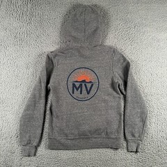 Faherty Marthas Vineyard Hoodie Medium Pullover Rayon Blend Double Sided Logo