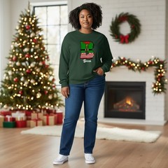 Personalised Alphabet ELF Family Christmas Jumper | Xmas Sweatshirt | Novelty