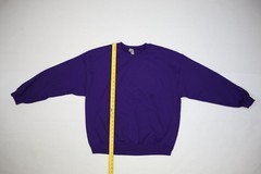 Gildan Heavy Blend Blank Long Sleeve Pullover Sweatshirt Purple 6 Pack Adult XL