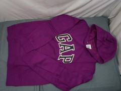 GAP LOGO HOODIE PURPLE PULLOVER SWEATSHIRT **CHOOSE SIZE**