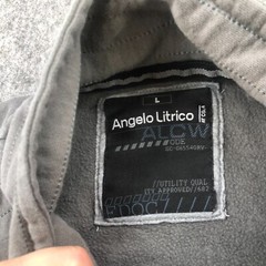 Angelo Litrico Sweatshirt Mens Large Gray Full Zip Logo Embroidered Spell Out