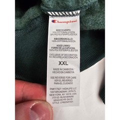 Champion Holiday Plaid Hoodie Pine Grove Green Sweatshirt XXL CPM254FH01010
