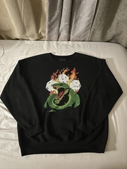 Gimme Danger LA “Snake Eyes” Graphic Crewneck Sweatshirt Black Size L