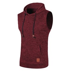 Mens Sleeveless Hoodies Fashion Casual Hooded Sweatshirt Men Bodybuilding.