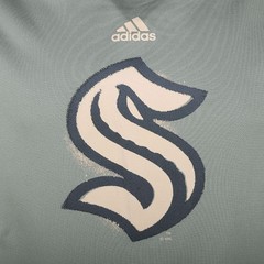 adidas Seattle Kraken Pullover Hoodie Mens Green Casual Outerwear H56245-A