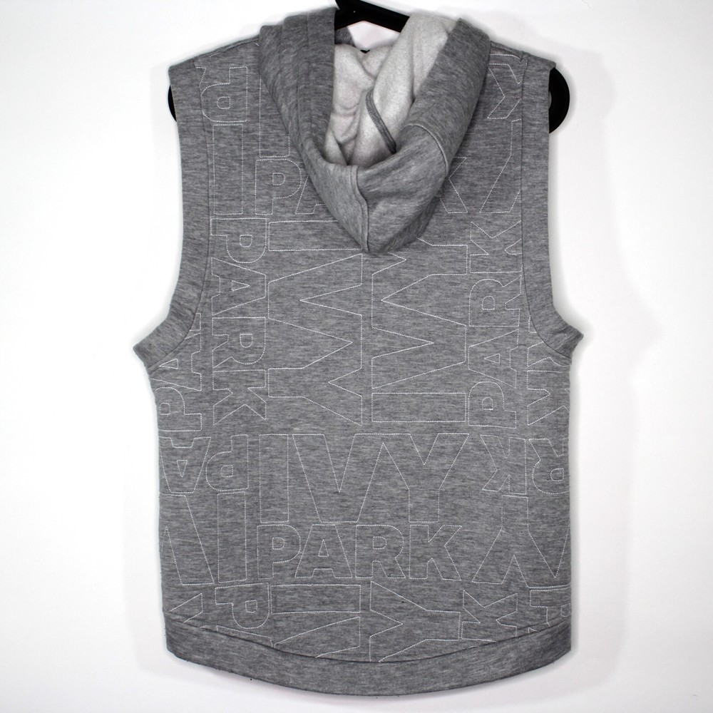 Ivy Park Mens XXS Spell Out Sleeveless Full Zip Hoodie B950