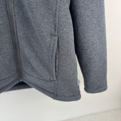 Rugged Elements Mens Fleece Lined Hoodie Charcoal Gray Full Zip Jacket Size M