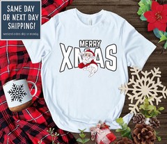 Merry Christmas Santa Holiday Sweatshirt Festive Apparel