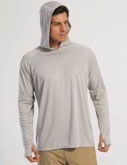 Men’s UPF50+ Sun Protection UV Block Shirts Outdoor Fishing Performance Hoodies