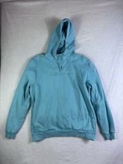 Puma Embroidered Print Logo Performance Hoodie Mens Large Aqua Blue XXL