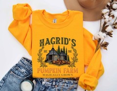 Hagrids Pumpkin Patch Sweatshirt Fall Sweatshirt Hagdrids Pumpkin Farm Shirt