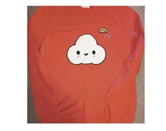 Lacoste x FriendsWithYou Red Cloud Graphic Embroidered Sweatshirt Unisex L