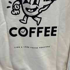 Time For Coffee Lane Seven Hoodie Beige Mens XL Sweatshirt Lion & Lamb New