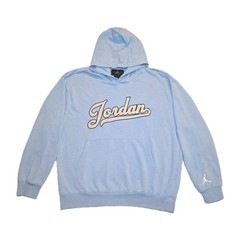 Jordan Flight MVP Fleece Pullover Hoodie Men’s Large Blue Gray Jumpman