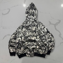 Vintage Y2K CLH Full Zip Hoodie 2XL XL AOP Hip Hop Baggy All Over Print Zipup