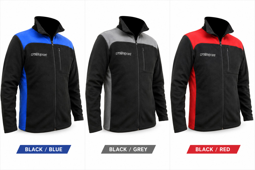 Fitted zip fleece jacket Wulfsport unisex adult outdoor leisure motocross MX